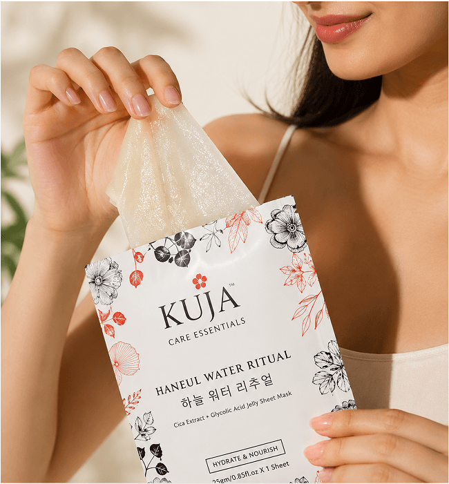 KUJA Care Essentials Haneul Water Ritual jelly sheet mask