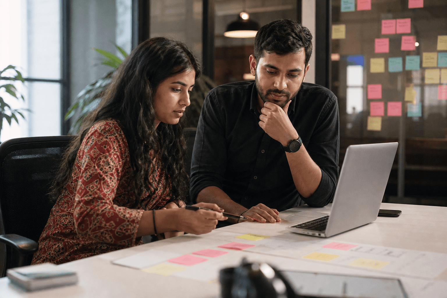 Indian team mapping education website audience journeys
