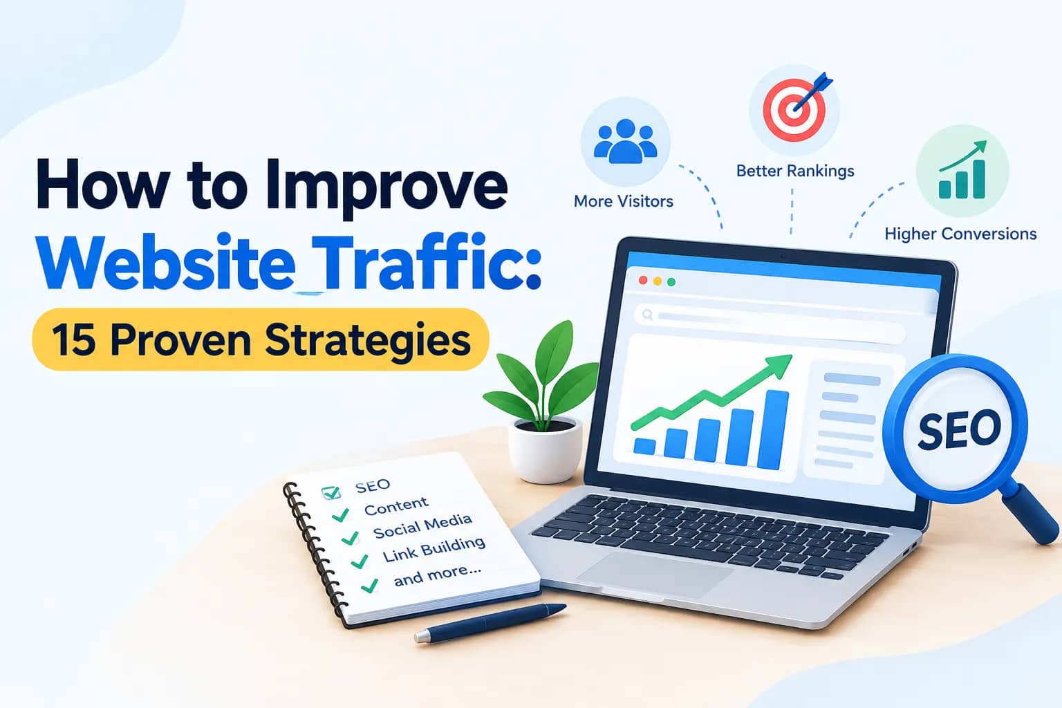 How to Improve Website Traffic: 15 Proven Strategies