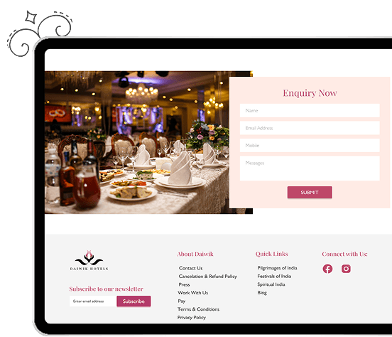 Daiwik Hotels responsive right