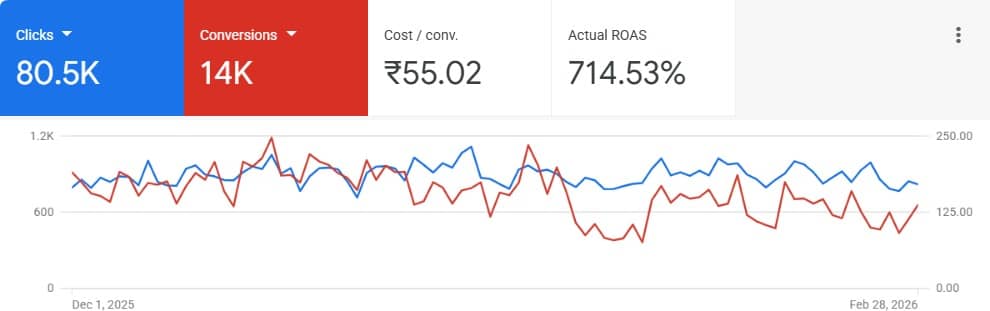 Google Ads dashboard