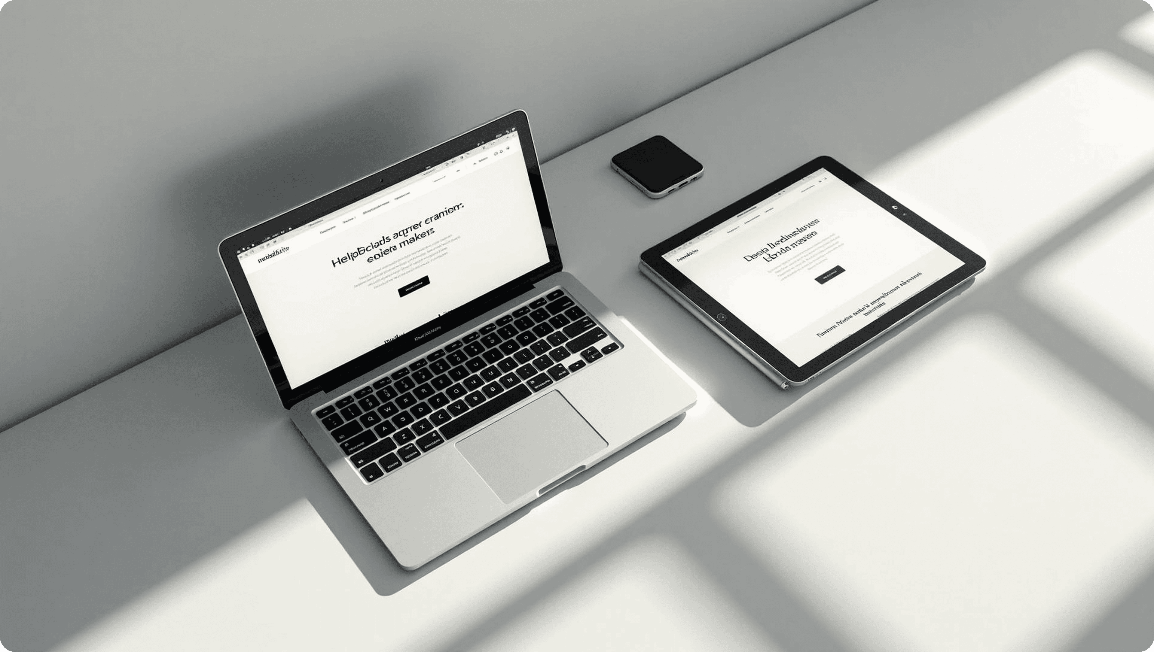 Digital services hero - web content across devices