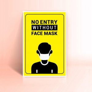 No Entry without face mask