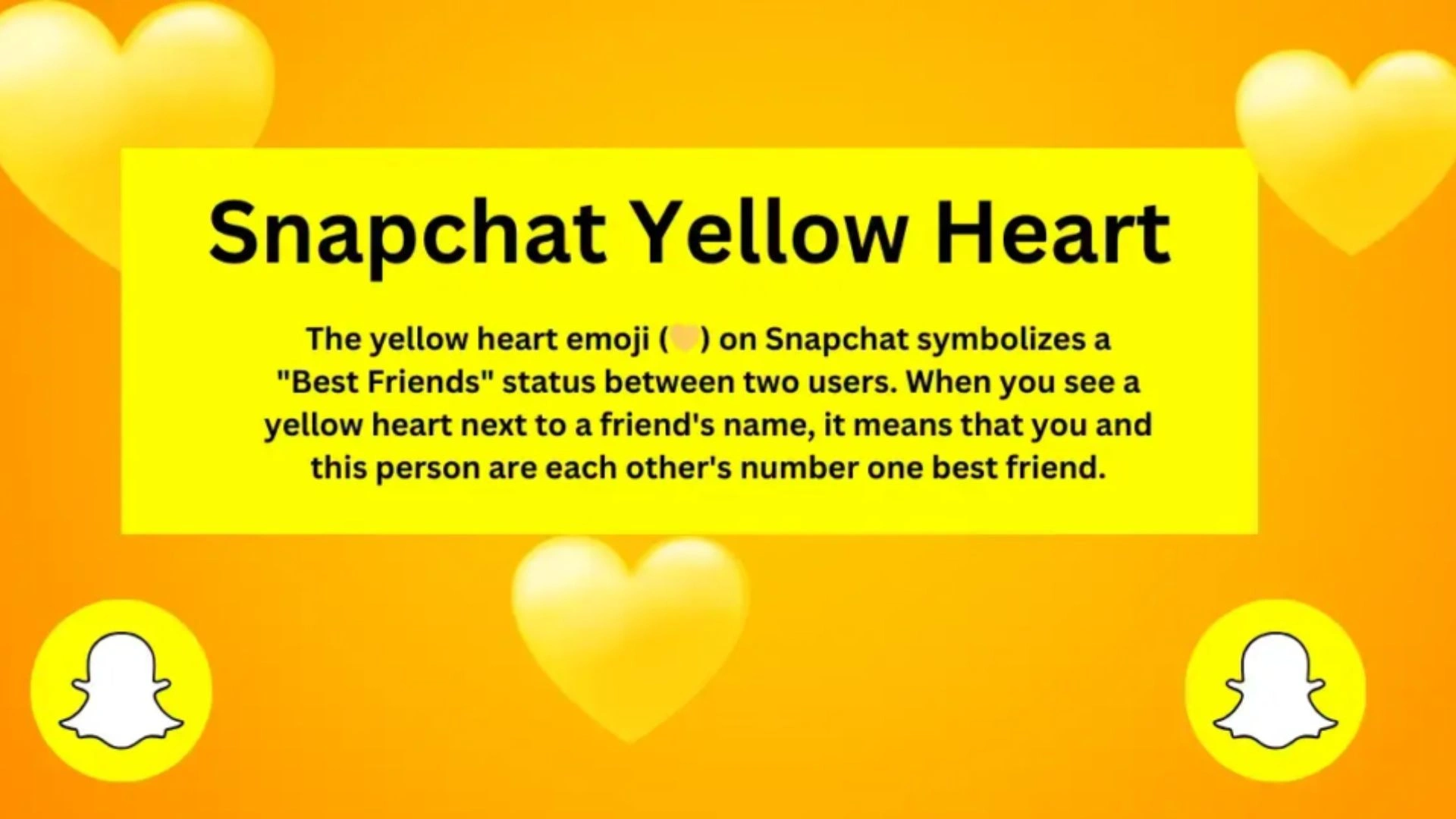 yellow heart on snapchat