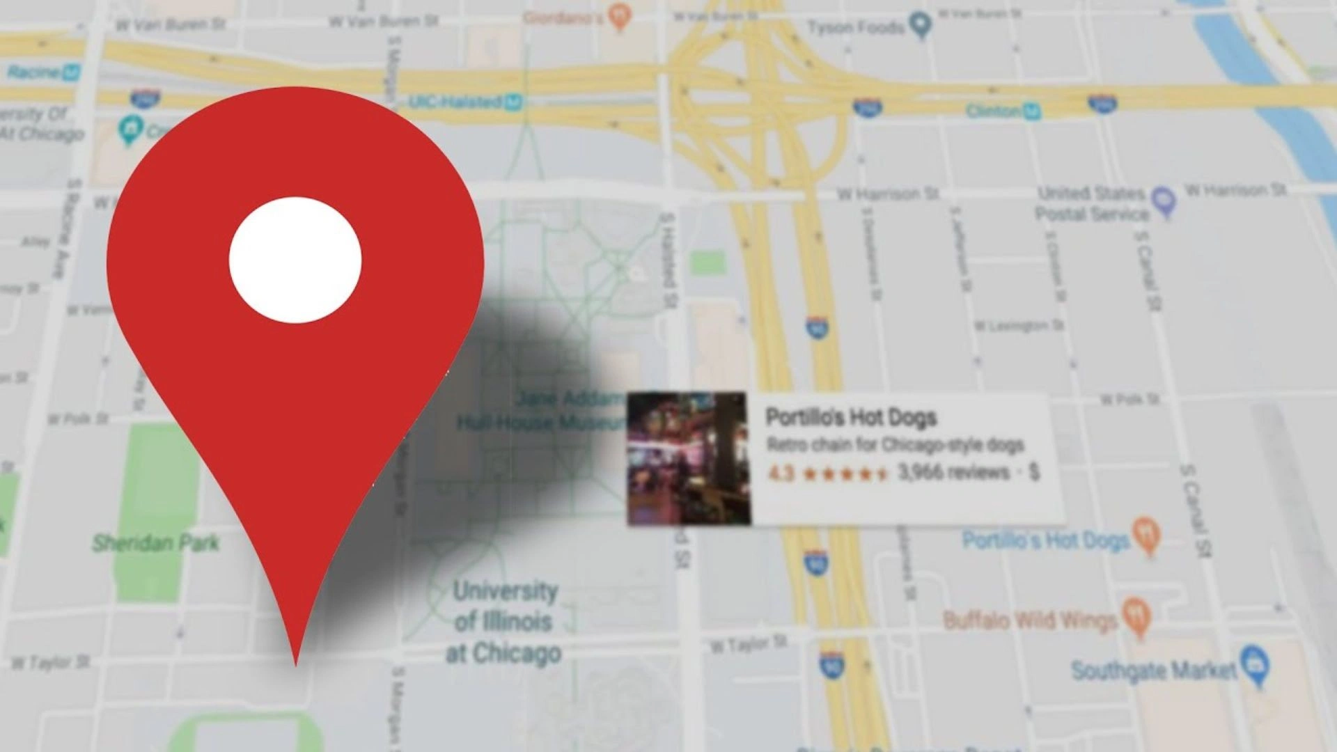 how to pin location in google map
