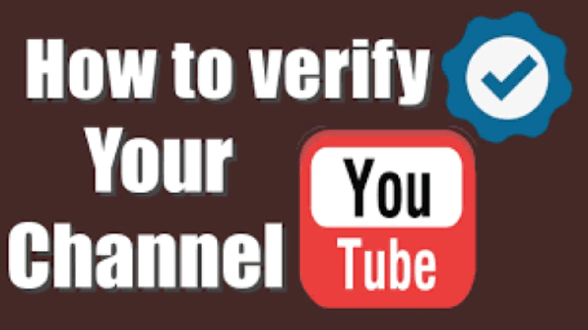 YouTube channel verification